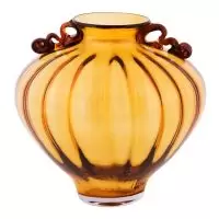 Aluguel de Vaso de Vidro Âmbar 25x25cm