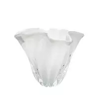 Aluguel de Vaso em Murano Branco M 18,5x17,5cm
